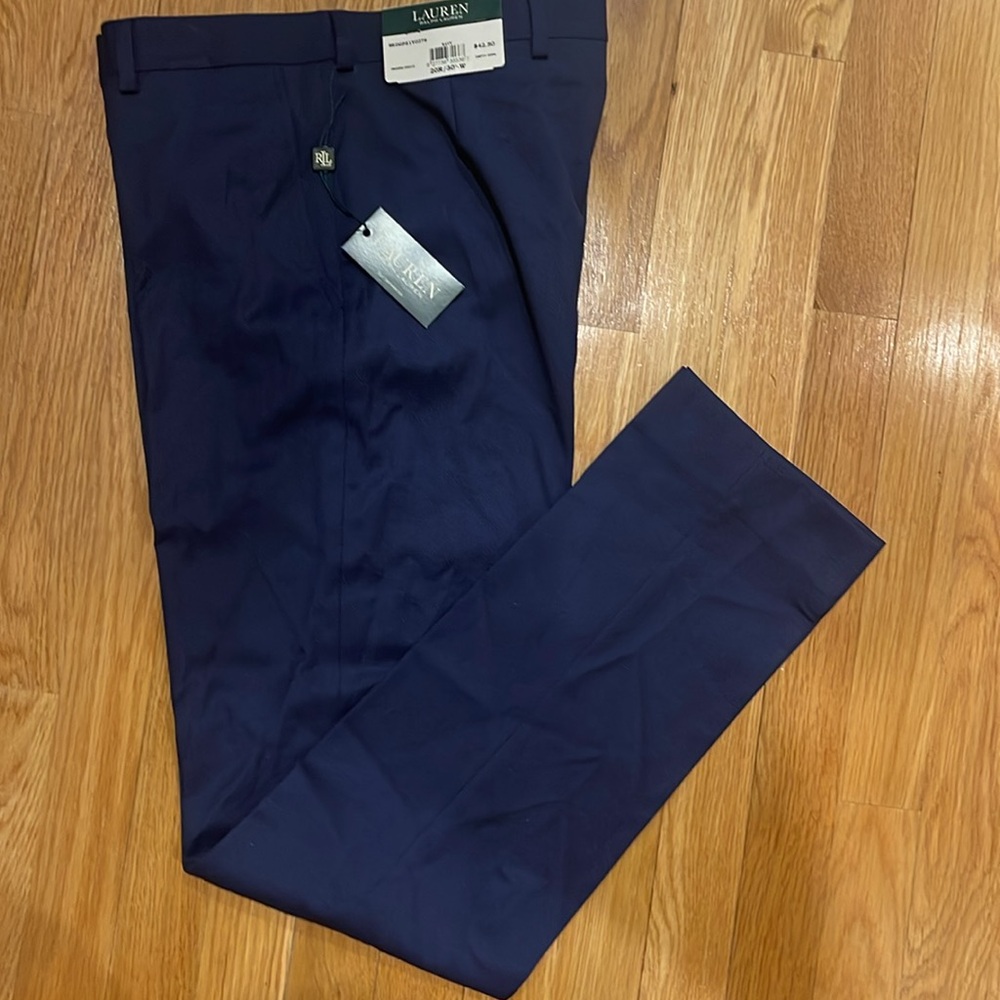 NWT Navy Ralph Lauren Boys Pants 18R -29”W) or 20R-30”W (see matching Blazer)